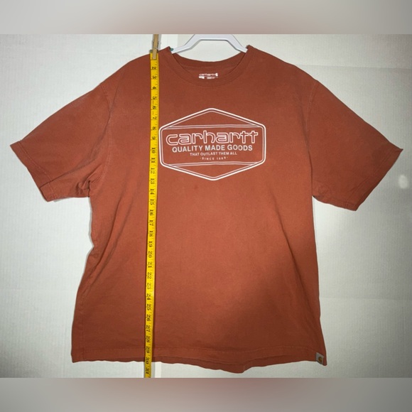 Carhartt Loose Fit T- Shirt Men's Size XLarge Orange - Picture 2 of 8